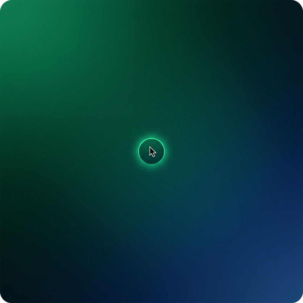 ZenSpace demo mode — clean desktop with mouse highlight
